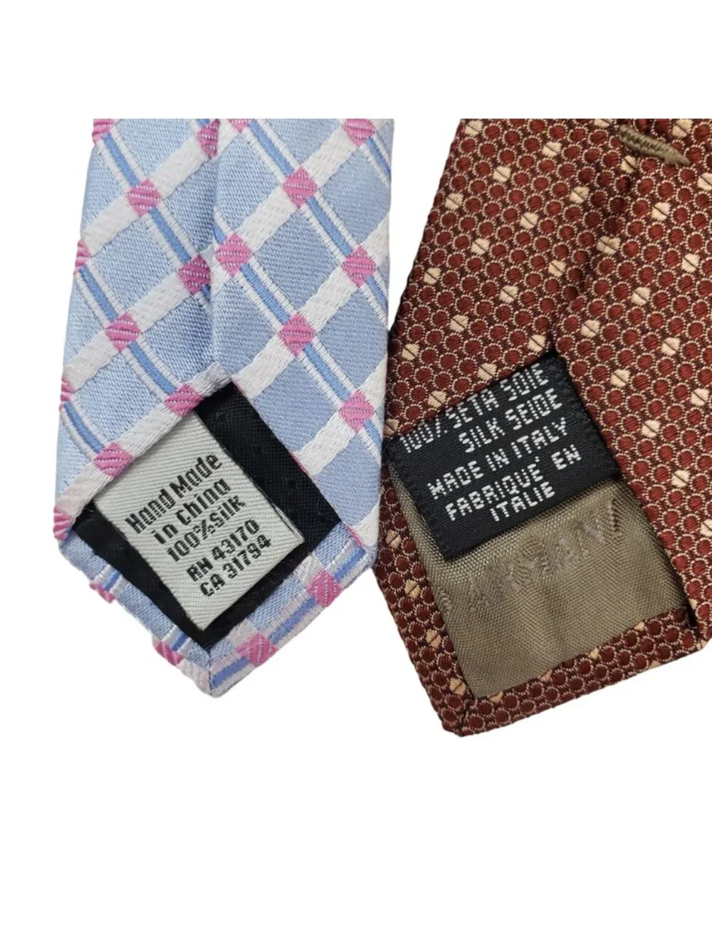 Bundle of Two Silk Ties Armani Collezioni & Geoffrey Beene